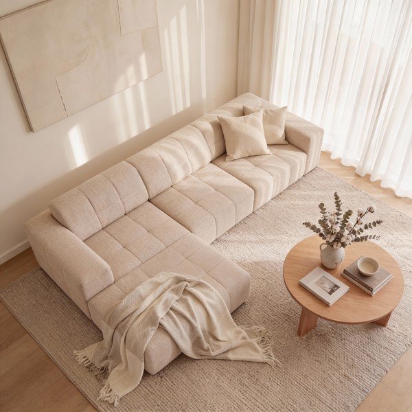 Béžová rohová pohovka (levý roh) Chicago – Cosmopolitan Design-image-4