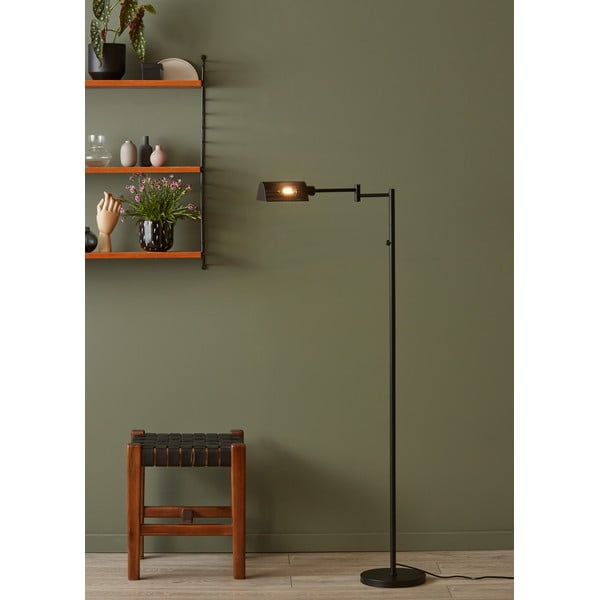 Černá stojací lampa Markslöjd Yale Floor Black, výška 1,35 m-image-1