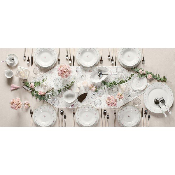 Závěsná porcelánová dekorace Brandani Nonna Rosa, ø 20 cm-image-1