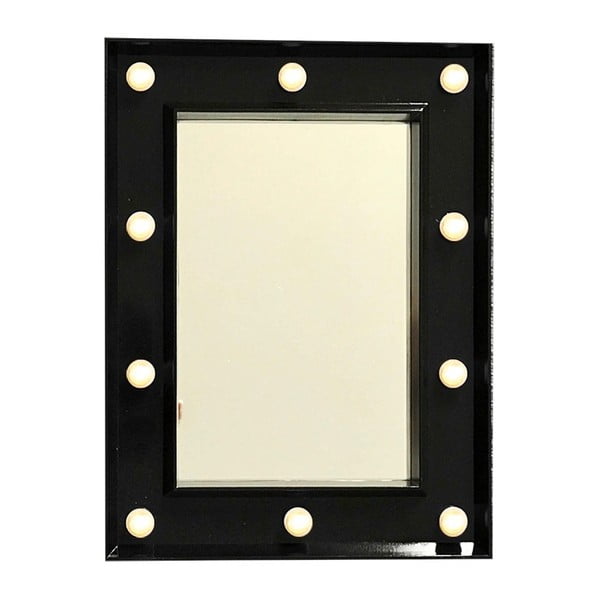 Zrcadlo v černém rámu Maiko Oro, 60 x 80 cm