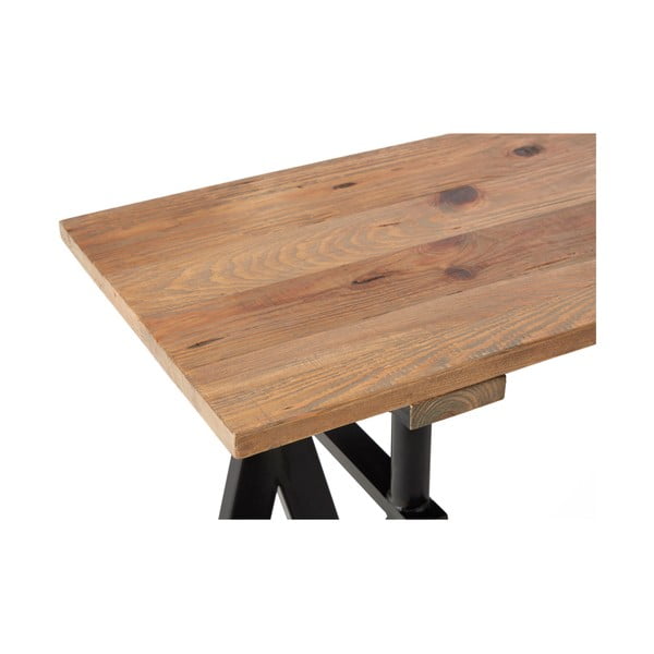 Konzolový stolek s deskou z borovicového dřeva v přírodní barvě 45x130 cm Hampstead – Premier Housewares-image-4