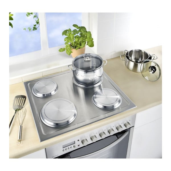 Ochranné podložky na sporák v sadě 4 ks z nerezové oceli 20x20 cm – Wenko-image-2