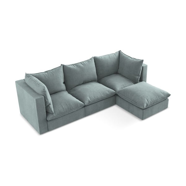 Modrá rohová pohovka (pravý roh/s lenoškou) Manao – Makamii-image-2