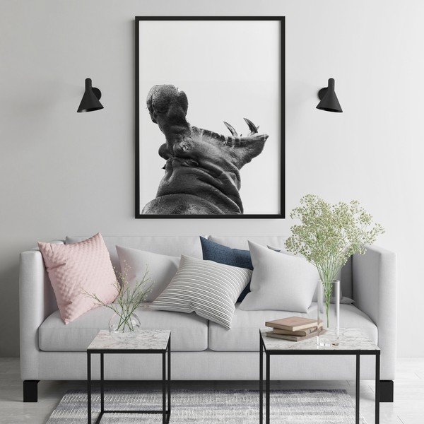 Plakát DecoKing Hippopotamus, 100 x 70 cm-image-2