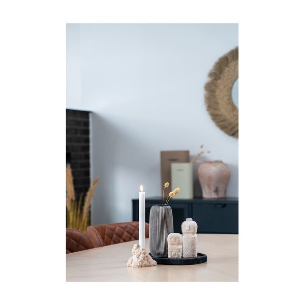 Černo-bílá váza z kamene (výška 20 cm) – House Nordic-image-2