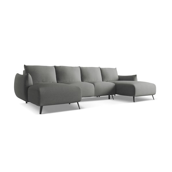 Světle šedá rohová pohovka Malie – Makamii-image-2