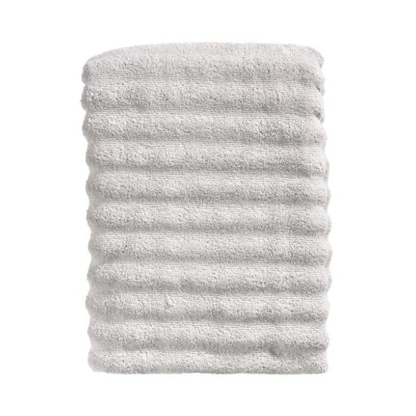 Světle šedá bavlněná osuška Zone Prime, 70 x 140 cm