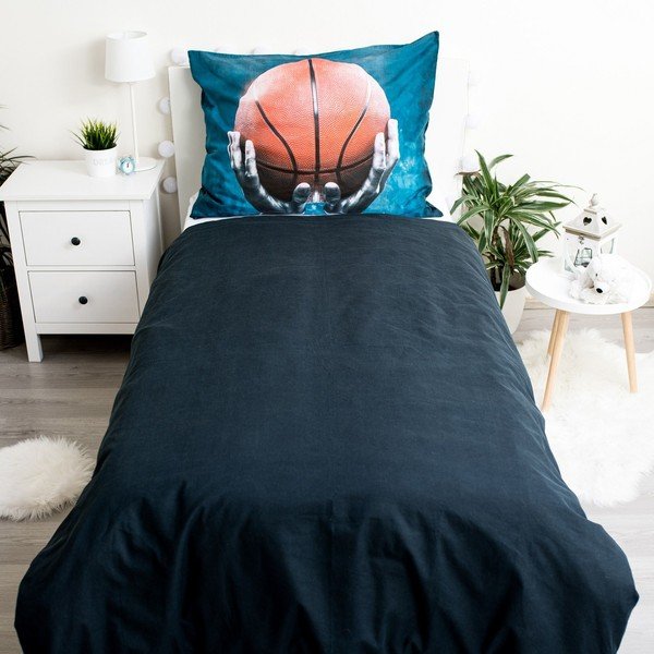Bavlněné dětské povlečení na jednolůžko 140x200 cm Basketball – Jerry Fabrics-image-2