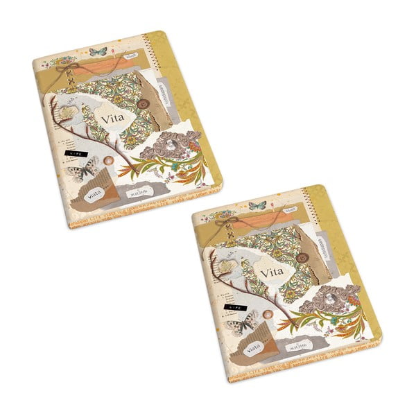 Sešity v sadě 2 ks 192 stránek formát A6 Vita – Kartos-image-1