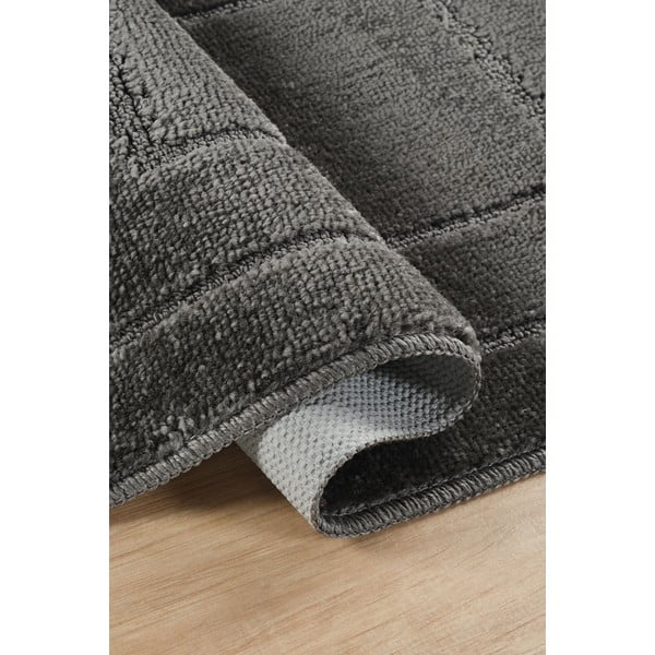 Antracitové koupelnové předložky v sadě 2 ks 50x80 cm Cerceve – Foutastic-image-2