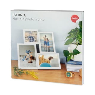 Bílý fotorámeček na 4 fotografie Balvi Isernia