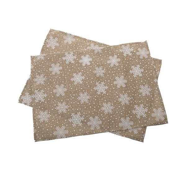 Látková prostírání v sadě 2 ks s vánočním motivem 32x45 cm – Dakls