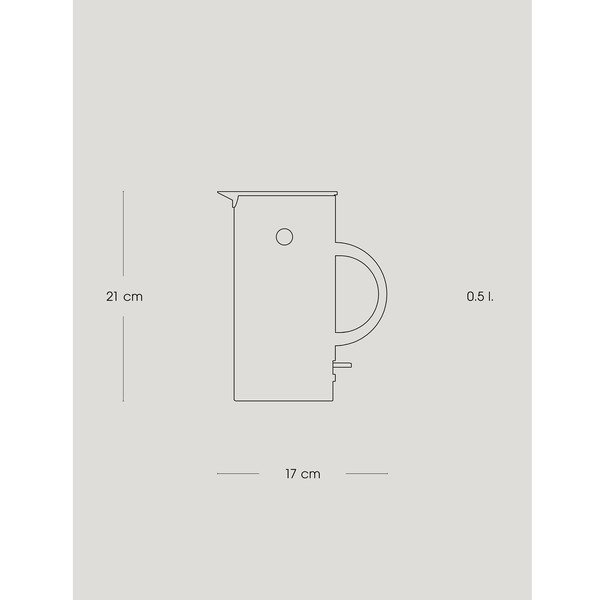 Černá plastová rychlovarná konvice 500 ml EM77 – Stelton-image-3