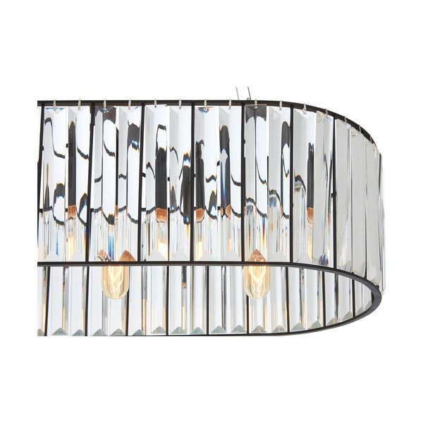 Kovové závěsné svítidlo se skleněným stínidlem Akiko – Premier Housewares-image-4