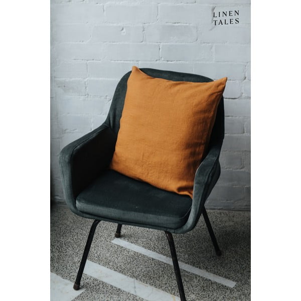 Lněný povlak na polštář 40x40 cm Hazelnut – Linen Tales-image-1