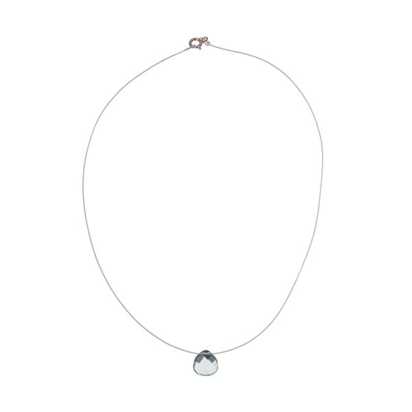 Stříbrný náhrdelník Aquamarine Quartz (akvamarín)