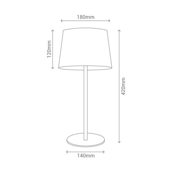 Modrá stolní lampa SULION Lines-image-2