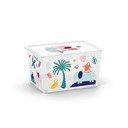 Bílý plastový dětský úložný box 55x39x31 cm C Box Style – KIS