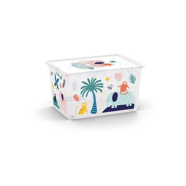 Bílý plastový dětský úložný box 55x39x31 cm C Box Style – KIS