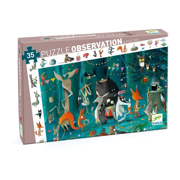 Dětské puzzle Djeco Observation Lesní Orchestr