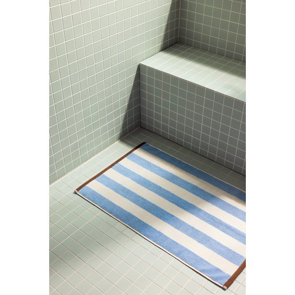 Modrá textilní koupelnová předložka 50x80 cm Gobo – noo.ma-image-2