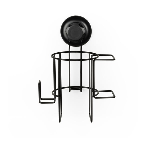 Černý nástěnný držák na fén Compactor Bestlock-image-4