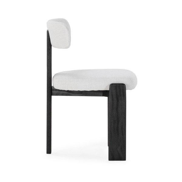 Černé/světle šedé čalouněné jídelní židle v sadě 2 ks Nadia – MOME-image-1