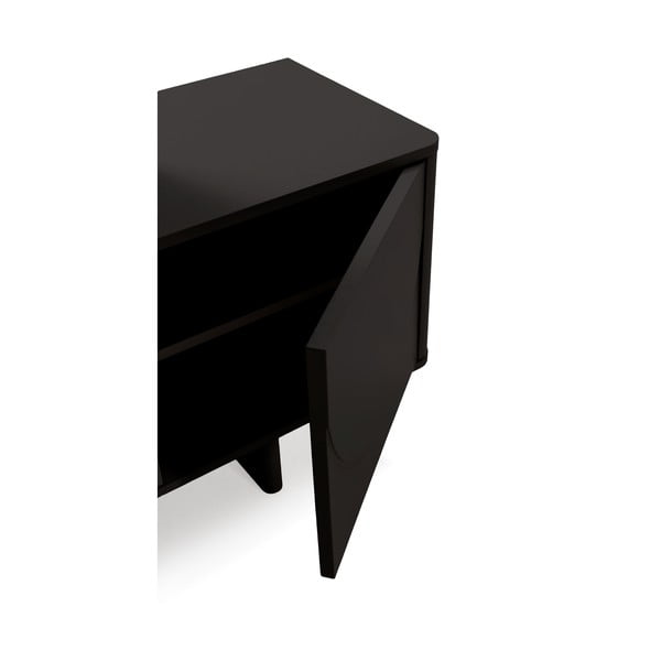 Černý TV stolek 180x55x40 cm Solei – MOME-image-3