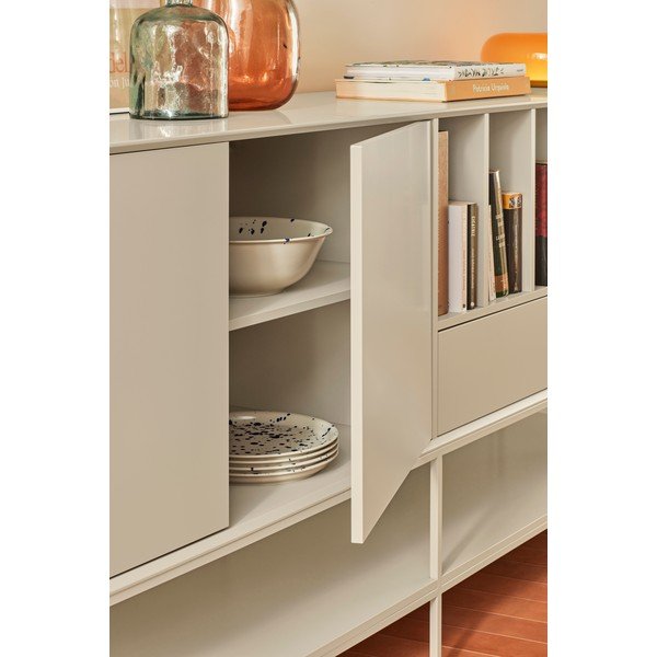 Černá komoda 220x98x45 cm Platt – Teulat-image-2
