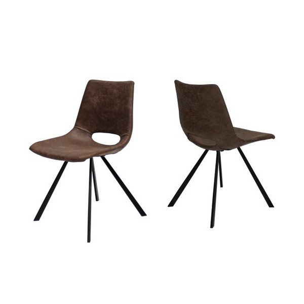 Světle hnědá jídelní židle s černým podnožím Canett Coronas-image-1