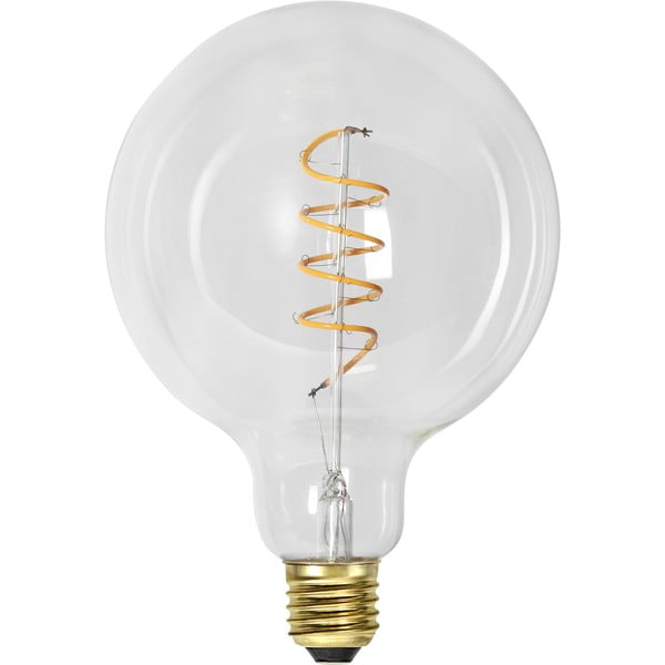 Teplá LED stmívatelná filamentová žárovka E27, 4 W Spiral Filament – Star Trading