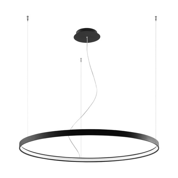 Černé závěsné svítidlo Nice Lamps Ganica, ø 100 cm
