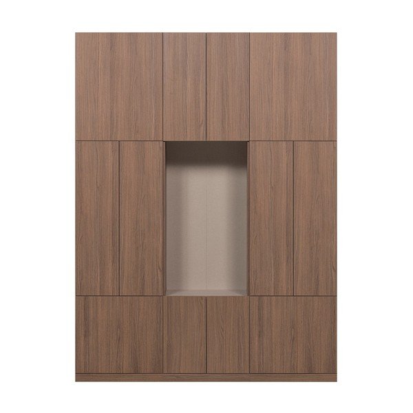 Modulární skříň v tmavě přírodní barvě 162x215 cm Build – WOOOD-image-2