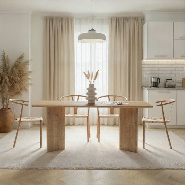 Jídelní stůl v dekoru dubu 90x180 cm Linza – Kalune Design-image-1