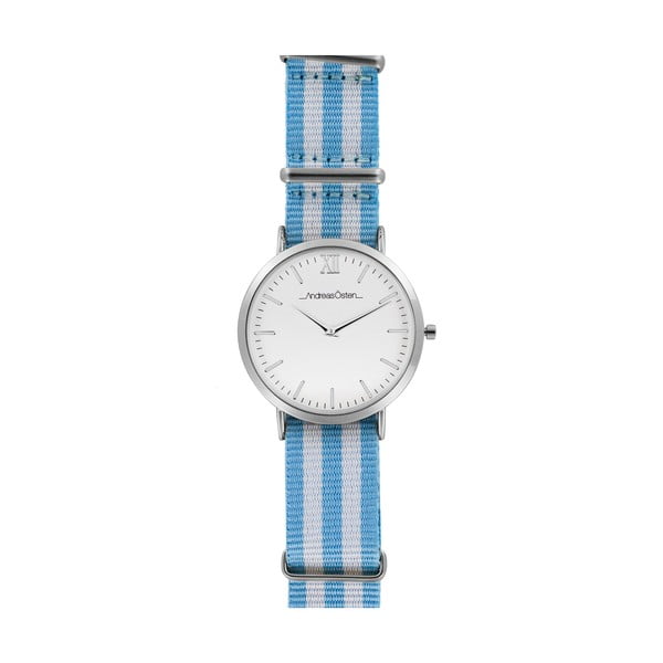 Dámské hodinky s modrobílým páskem Andreas Östen Genna