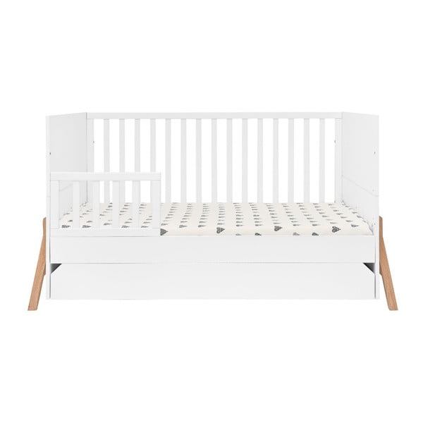 Bílá dětská postýlka se zásuvkou BELLAMY Lotta, 70 x 140 cm-image-2