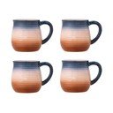 Modré/oranžové keramické hrnky v sadě 4 ks 200 ml Tatum – Bloomingville