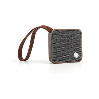 Tmavě hnědý černý bluetooth reproduktor Gingko Square