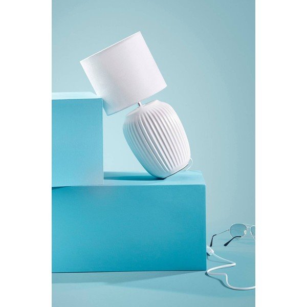 Bílá keramická stolní lampa (výška 41 cm) Karlsson – Jotex-image-3