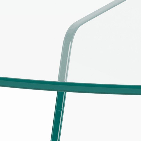 Skleněný kulatý konferenční stolek ø 80 cm Samos – Actona-image-2