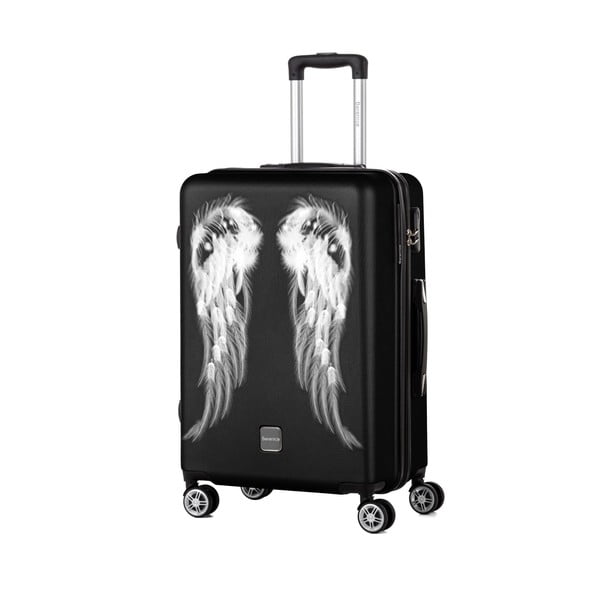 Černý cestovní kufr Berenice Wings, 71 l