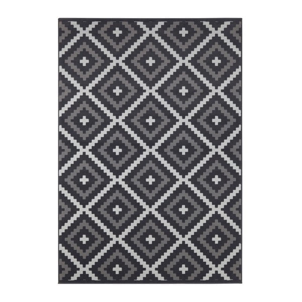 Černo-šedý koberec Hanse Home Celebration Snug, 80 x 150 cm