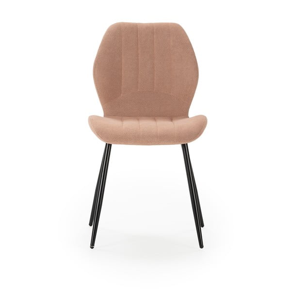 Jídelní židle v lososové barvě v sadě 4 ks Milu – Marckeric-image-2