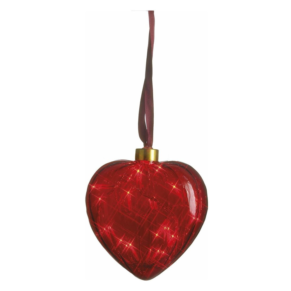 Svítící srdce Heart Red, 13 cm