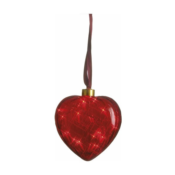 Svítící srdce Heart Red, 13 cm