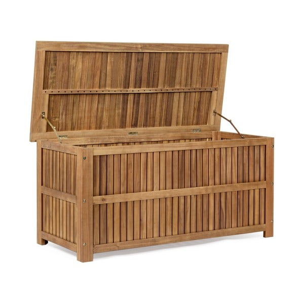 Dřevěný zahradní úložný box v přírodní barvě Noemi  – Bizzotto-image-3