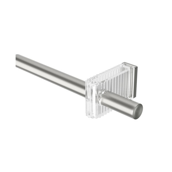 Ocelová roztažitelná garnýž v matně stříbrné barvě 107 - 305 cm Flute – Umbra