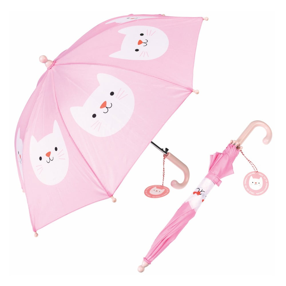Růžový deštník Rex London Cookie The Cat