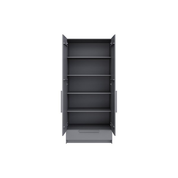 Šedá komponenta - police 3 ks Pure – WOOOD-image-2