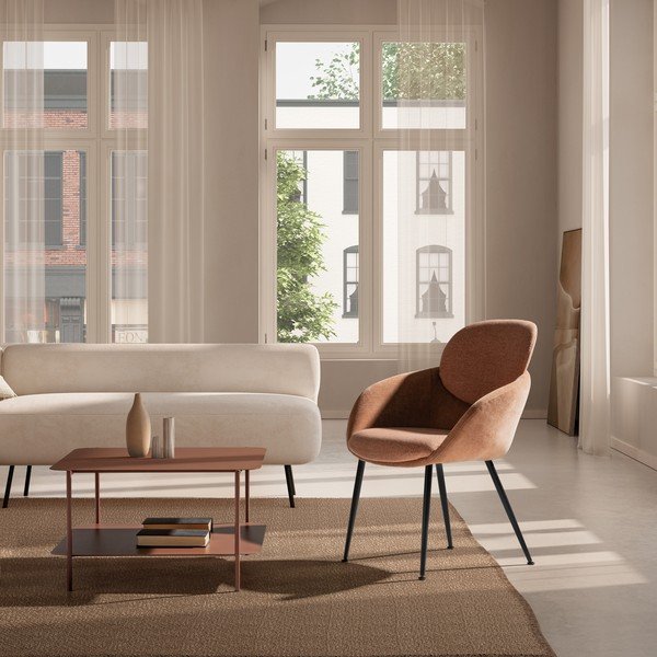 Křeslo v terakotové barvě Nure – MOME-image-1